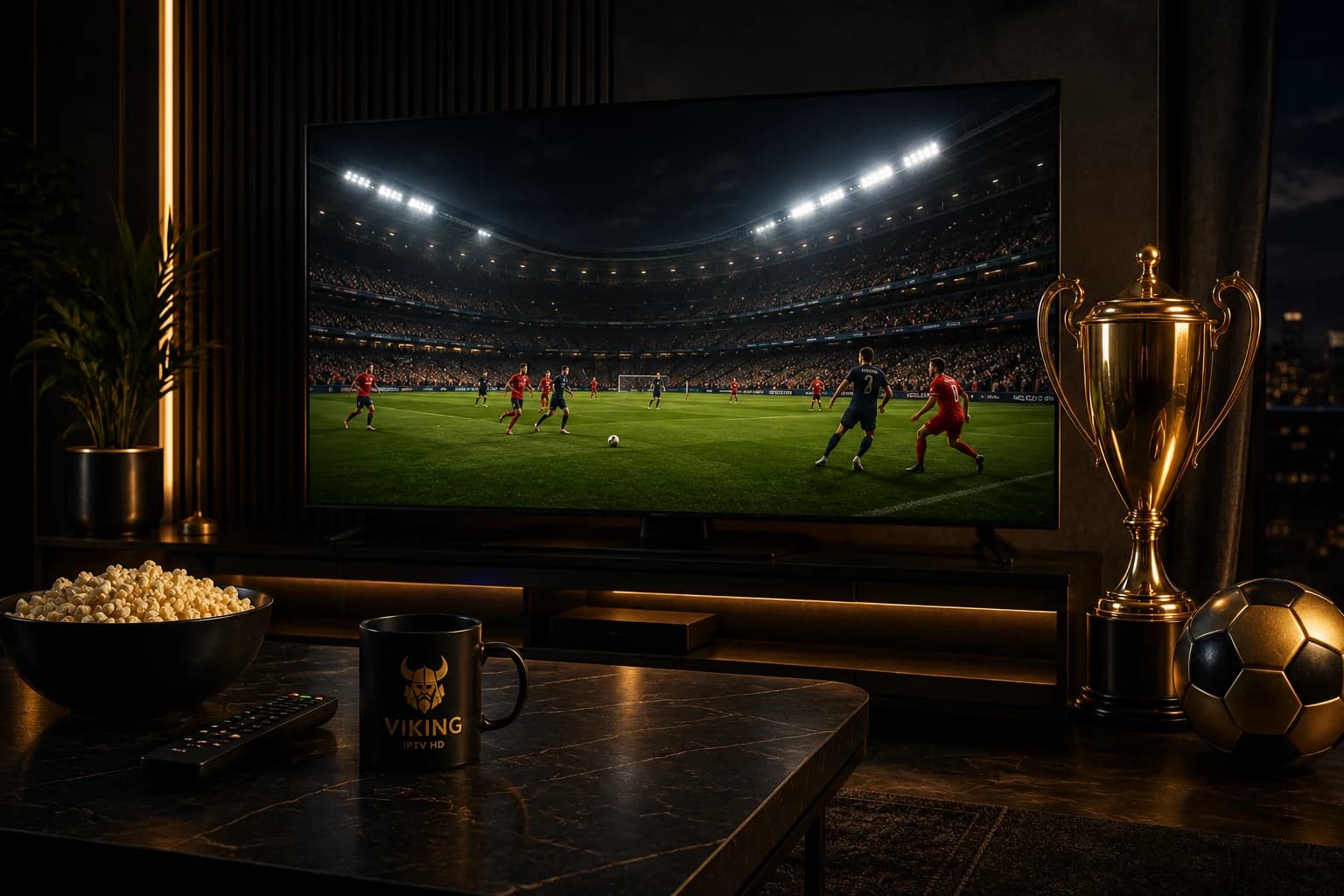 Premium football streaming setup for comparing Premier League IPTV providers