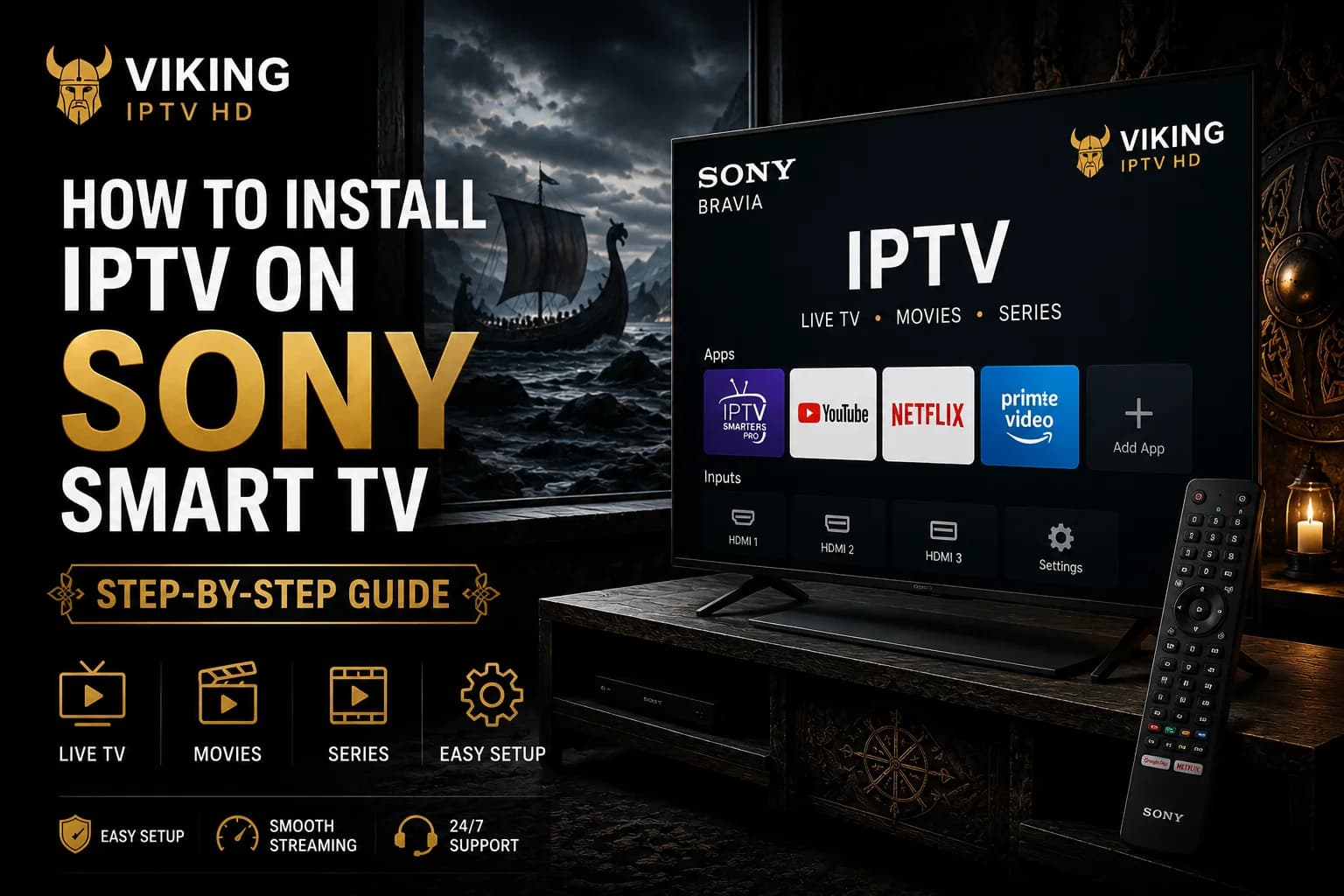 Sony Smart TV IPTV setup guide