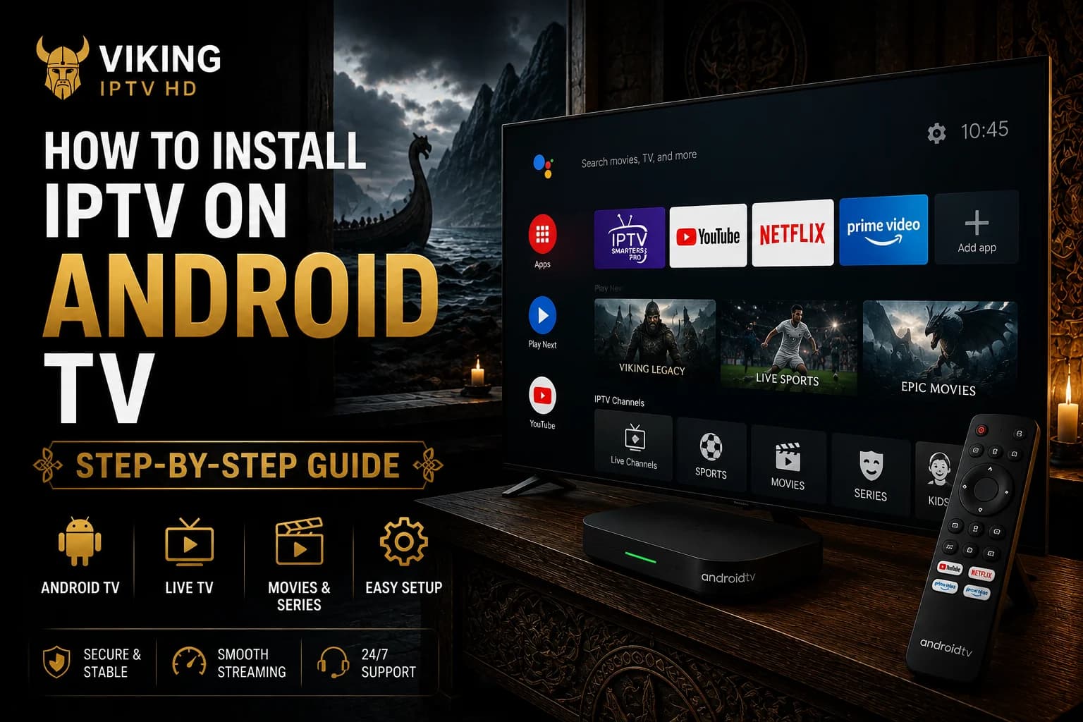 Android TV IPTV setup and configuration guide