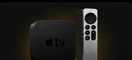 Apple TV with remote
